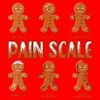 Pain Scale Christmas Nurse Gingerbread Man Pain Assessment Santa Hat thumb 1
