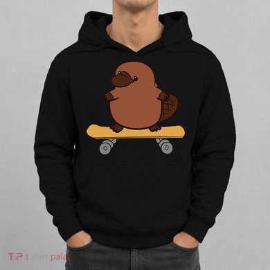 Platypus Skateboard Cute Skateboarding Platypus Hoodie
