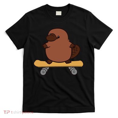 Platypus Skateboard Cute Skateboarding Platypus T-Shirt