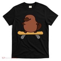 Platypus Skateboard Cute Skateboarding Platypus T-Shirt thumb 0
