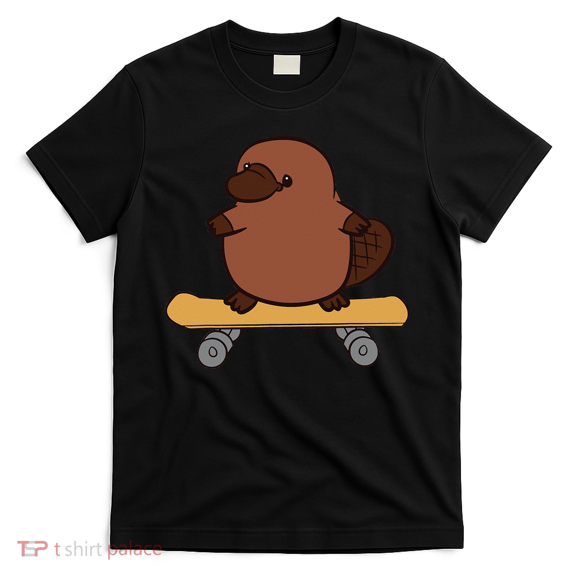 Platypus Skateboard Cute Skateboarding Platypus T-Shirt