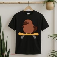 Platypus Skateboard Cute Skateboarding Platypus T-Shirt thumb 2