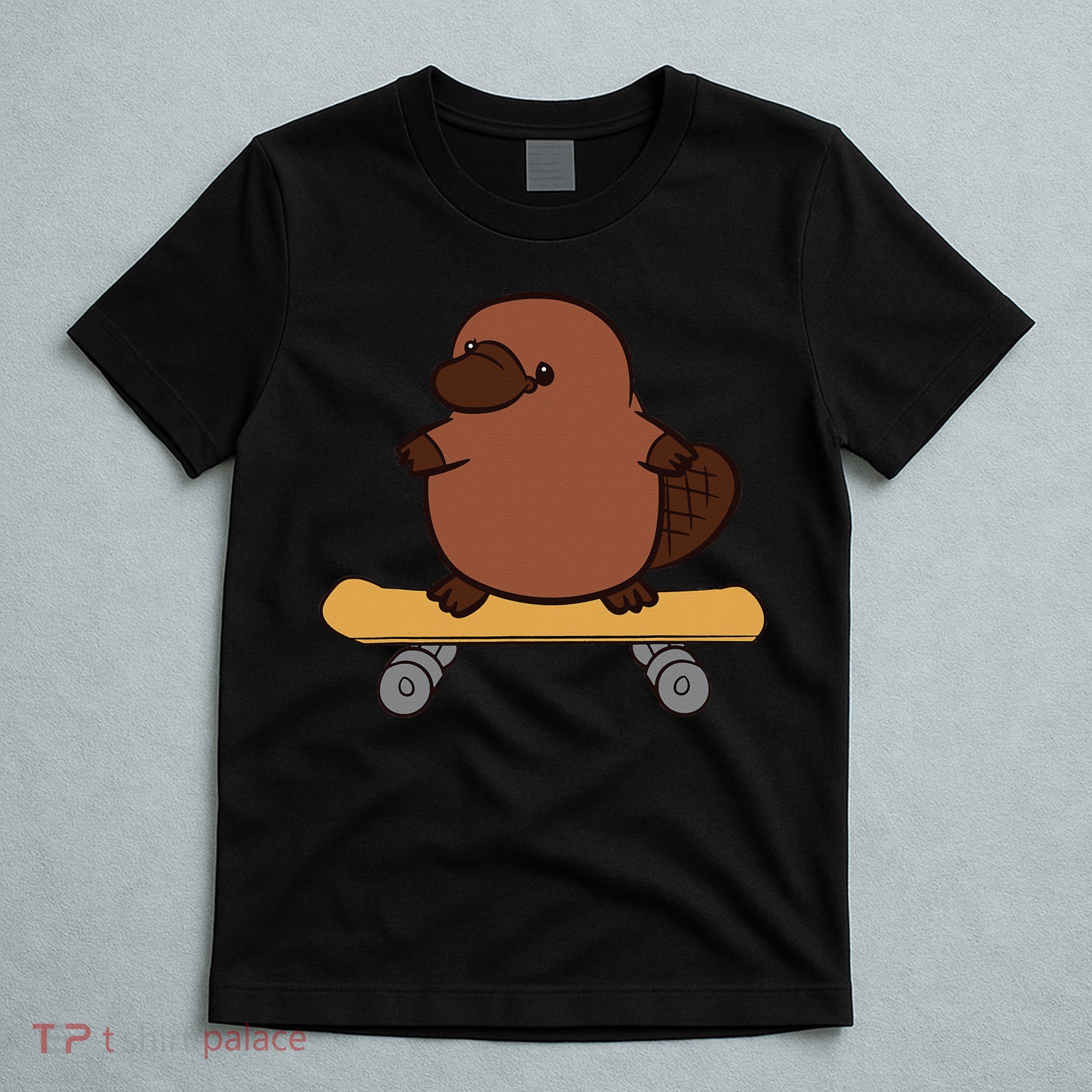 Platypus Skateboard Cute Skateboarding Platypus T-Shirt
