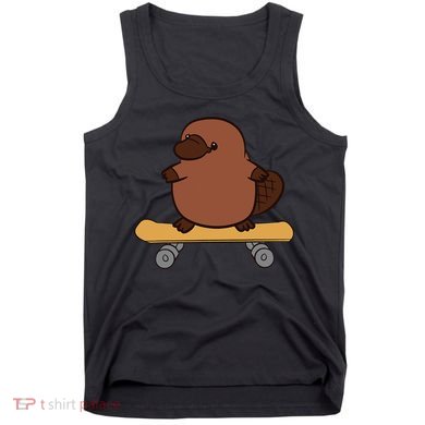 Platypus Skateboard Cute Skateboarding Platypus Tank Top