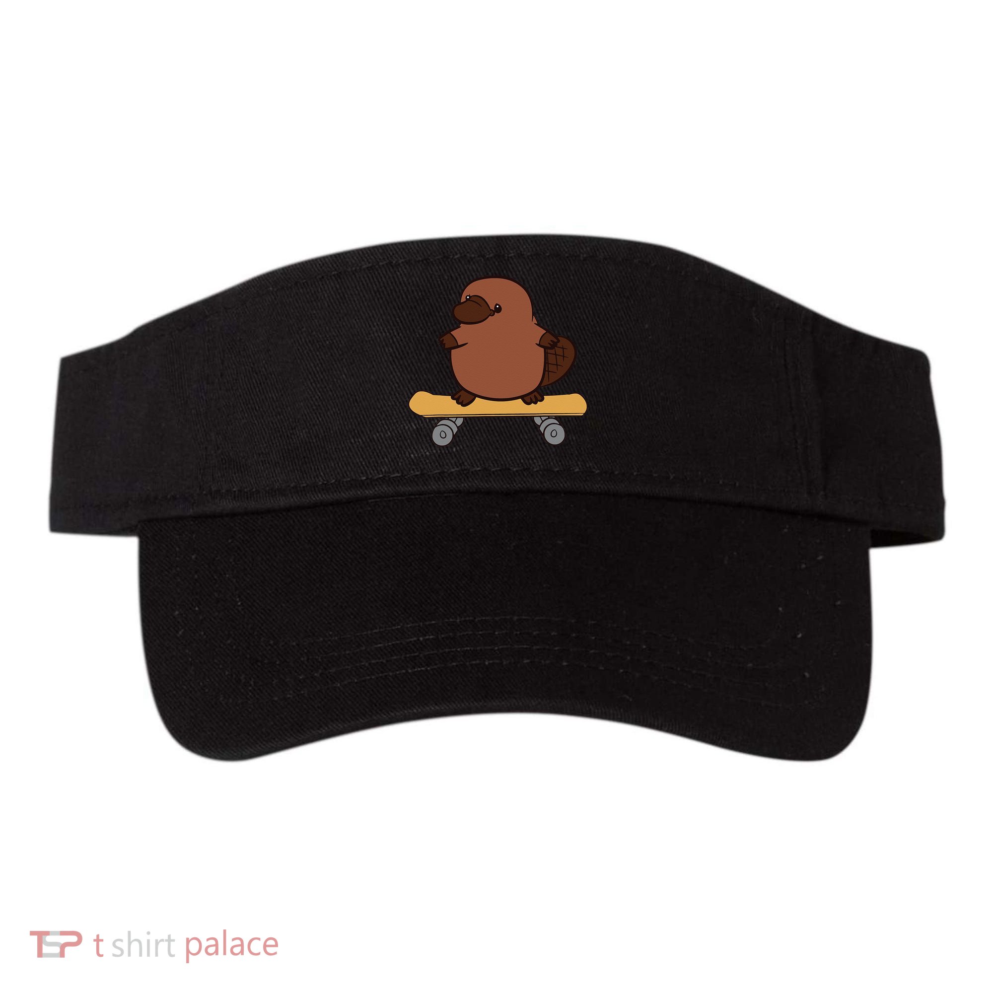 Platypus Skateboard Cute Skateboarding Platypus Visor