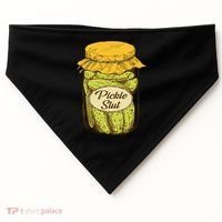 Pickle Slut Canned Pickles Pickle Lovers Pickle Art USA-Made Doggie Bandana thumb 0