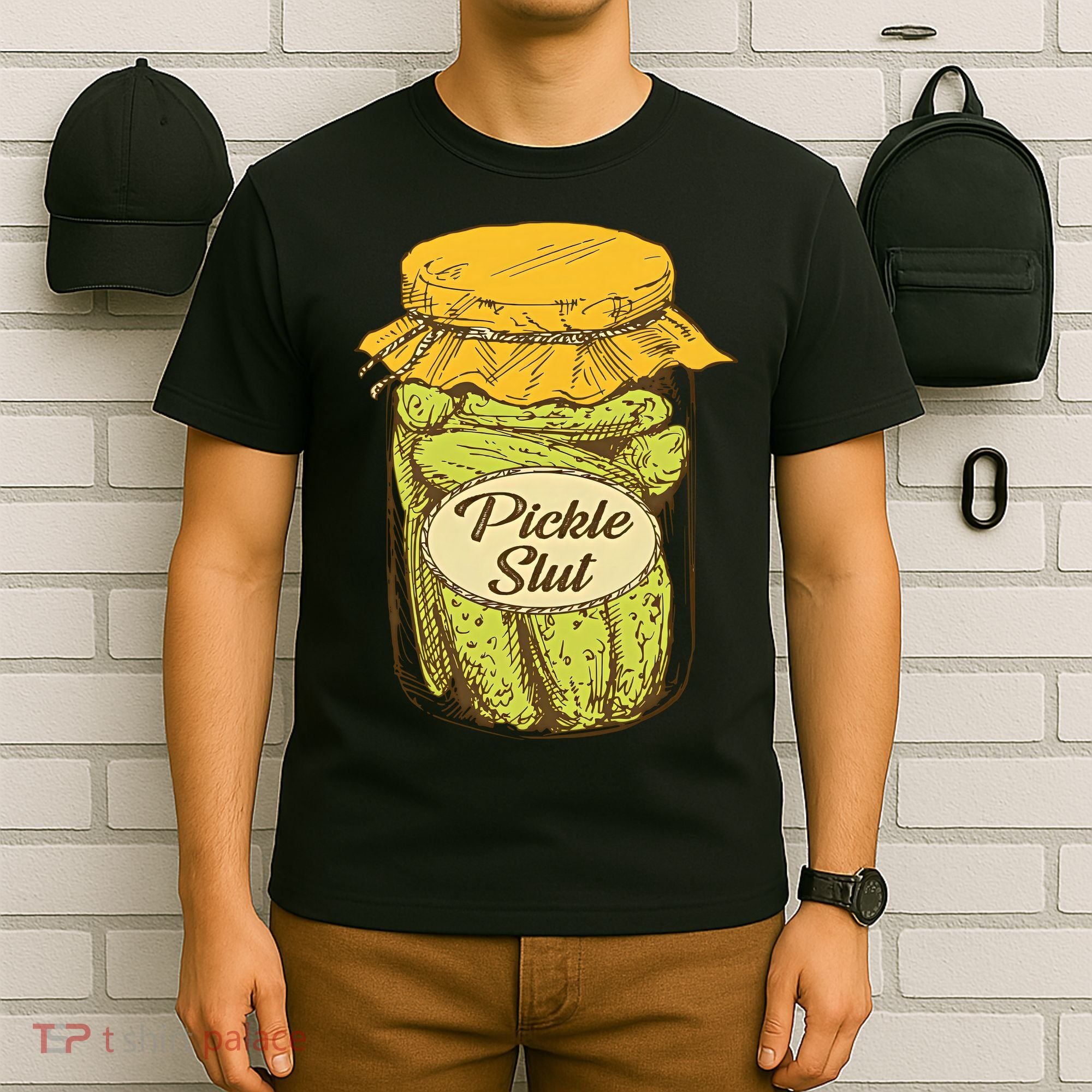 Pickle Slut Canned Pickles Pickle Lovers Pickle Art T-Shirt