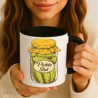 Pickle Slut Canned Pickles Pickle Lovers Pickle Art Coffee Mug thumb 3