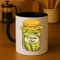 Pickle Slut Canned Pickles Pickle Lovers Pickle Art Coffee Mug thumb 4