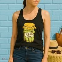 Pickle Slut Canned Pickles Pickle Lovers Pickle Art Women's Tank Top thumb 2