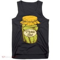 Pickle Slut Canned Pickles Pickle Lovers Pickle Art Tank Top thumb 0