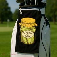 Pickle Slut Canned Pickles Pickle Lovers Pickle Art Golf Towel thumb 2