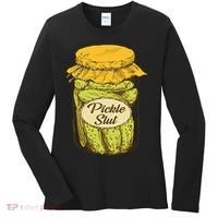 Pickle Slut Canned Pickles Pickle Lovers Pickle Art Women's Long Sleeve Shirt thumb 0
