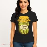 Pickle Slut Canned Pickles Pickle Lovers Pickle Art Women's T-Shirt thumb 4