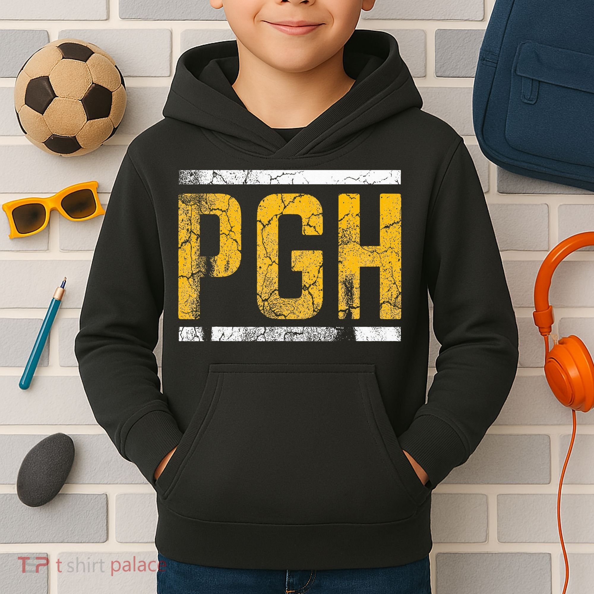 Pittsburgh Steel City Pennsylvania 412 Home Kids Hoodie