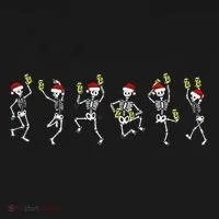 Pickle Santa Christmas Skeleton Dance Canning Pickle Jar Ornament thumb 1