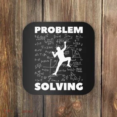 Problem Solving Climber Gift Rock Climbing Bouldering Pun Coaster