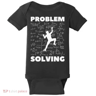 Problem Solving Climber Gift Rock Climbing Bouldering Pun Baby Bodysuit