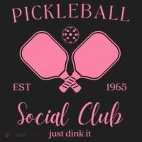 Pickleball Social Club Just Dink It Cute Pickleball Lover Gift Golf Towel thumb 3