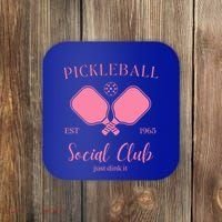Pickleball Social Club Just Dink It Cute Pickleball Lover Gift Coaster thumb 0