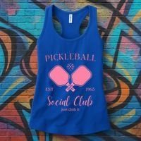 Pickleball Social Club Just Dink It Cute Pickleball Lover Gift Women's Tank Top thumb 3