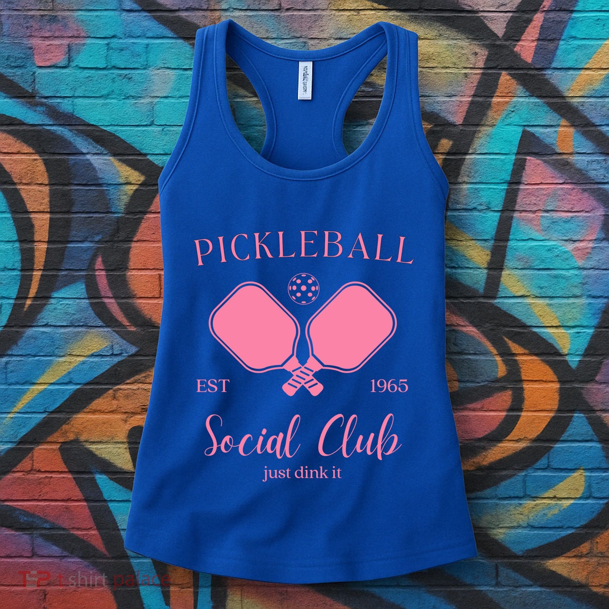 Pickleball Social Club Just Dink It Cute Pickleball Lover Gift Women's Tank Top