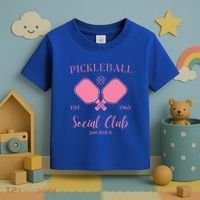 Pickleball Social Club Just Dink It Cute Pickleball Lover Gift Toddler T-Shirt thumb 3
