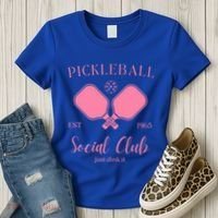 Pickleball Social Club Just Dink It Cute Pickleball Lover Gift Women's T-Shirt thumb 3