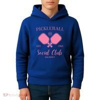 Pickleball Social Club Just Dink It Cute Pickleball Lover Gift Kids Hoodie thumb 4