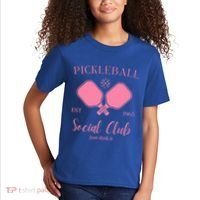 Pickleball Social Club Just Dink It Cute Pickleball Lover Gift Kids T-Shirt thumb 2