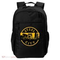 Pittsburgh Steel City Retro Skyline Bridge Pride Backpack thumb 0