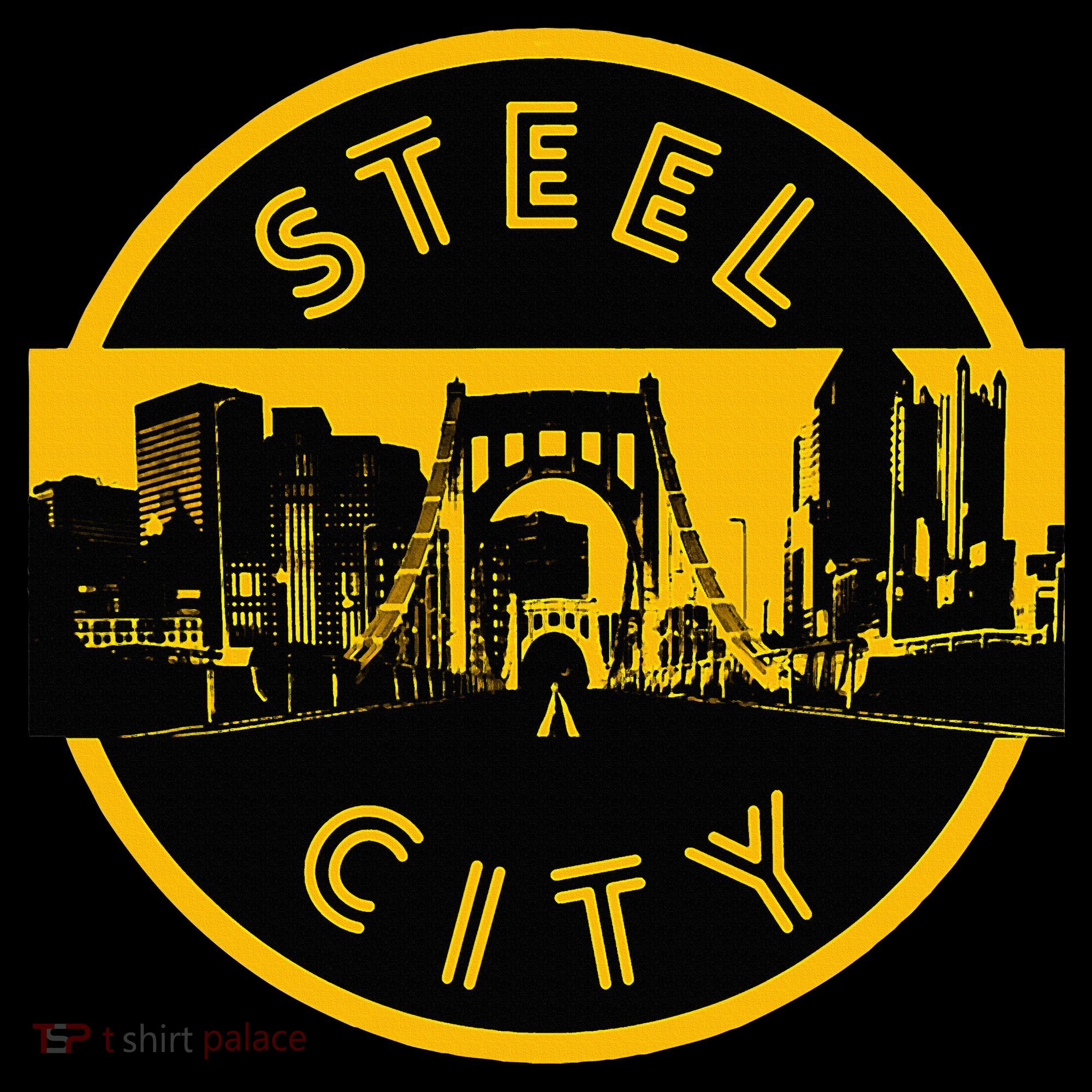 Pittsburgh Steel City Retro Skyline Bridge Pride Women's Hoodie