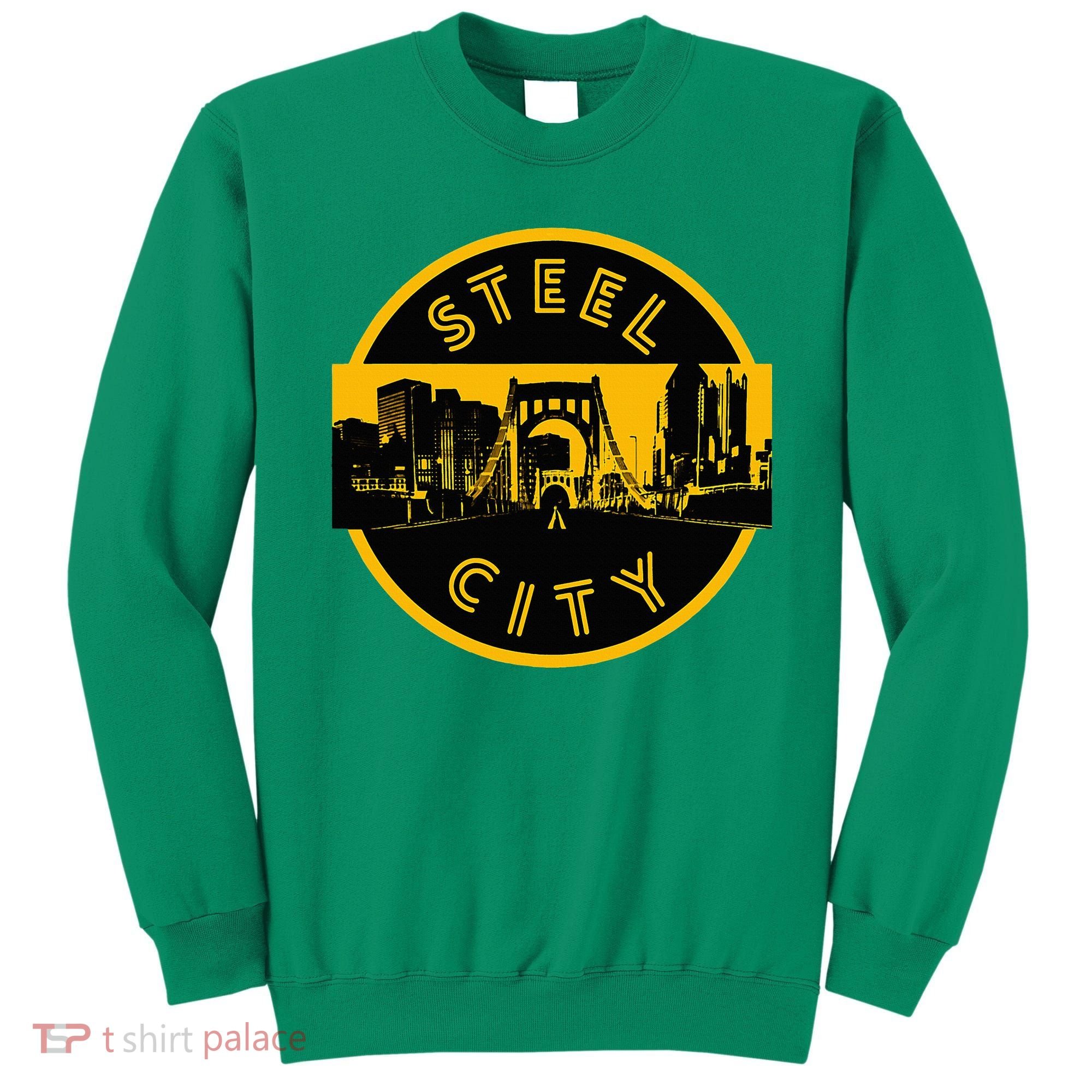 Pittsburgh Steel City Retro Skyline Bridge Pride Sweatshirt