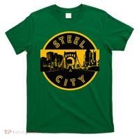 Pittsburgh Steel City Retro Skyline Bridge Pride T-Shirt thumb 0
