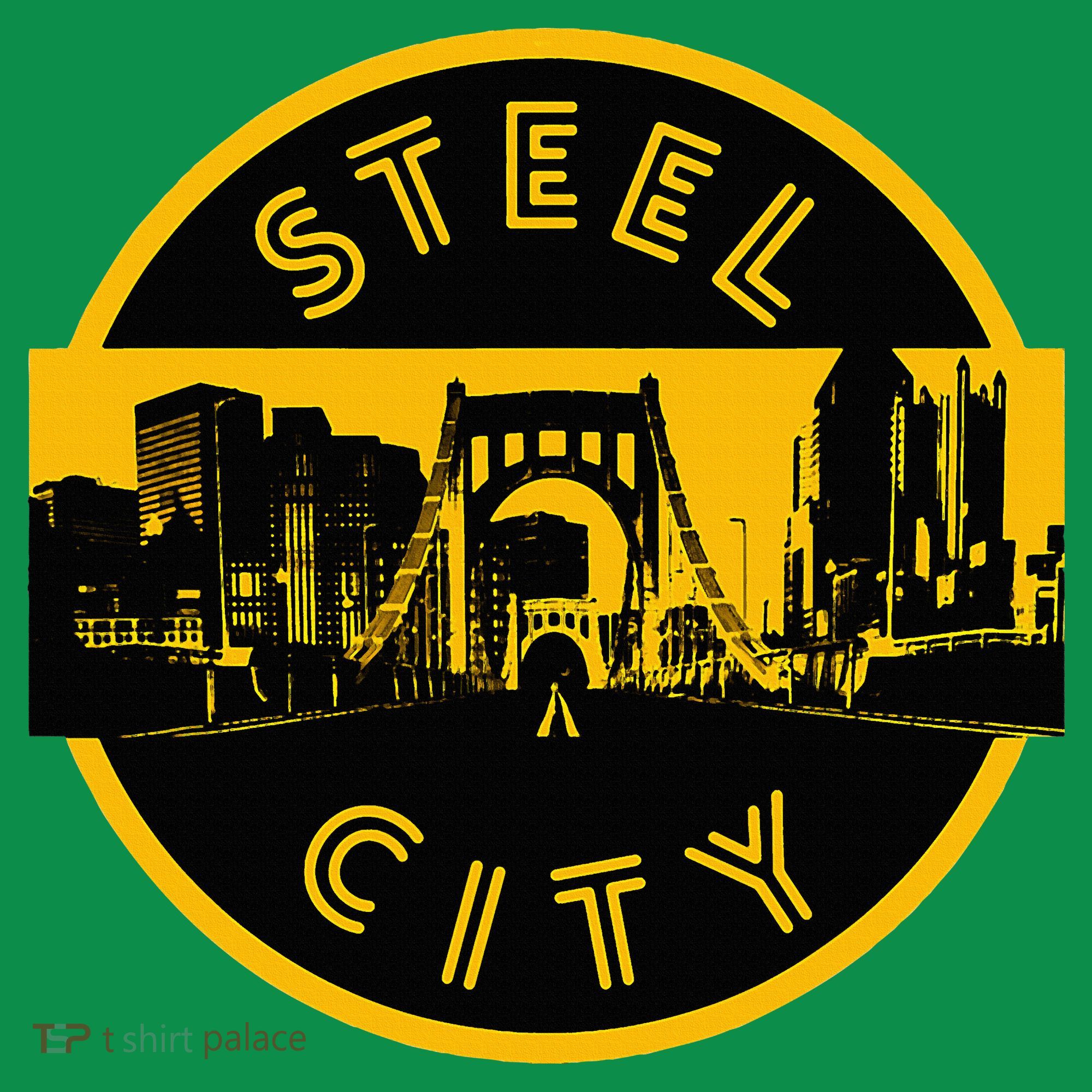 Pittsburgh Steel City Retro Skyline Bridge Pride Mousepad