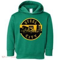Pittsburgh Steel City Retro Skyline Bridge Pride Toddler Hoodie thumb 0