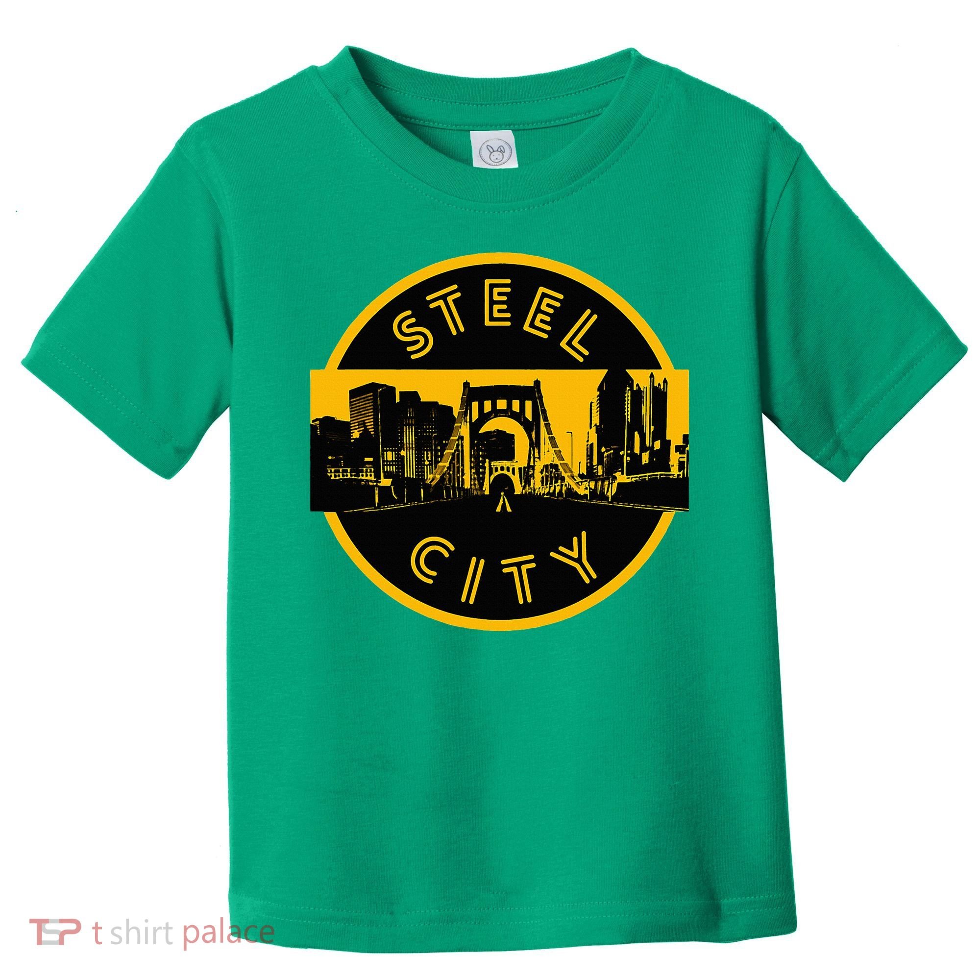 Pittsburgh Steel City Retro Skyline Bridge Pride Toddler T-Shirt