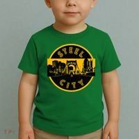 Pittsburgh Steel City Retro Skyline Bridge Pride Toddler T-Shirt thumb 2