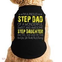 Proud Step Dad Father Day Gift For Stepdad From Stepdaughter Gift Doggie Tank thumb 0