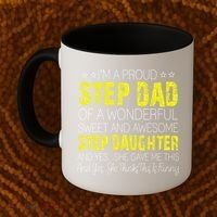 Proud Step Dad Father Day Gift For Stepdad From Stepdaughter Gift Coffee Mug thumb 2