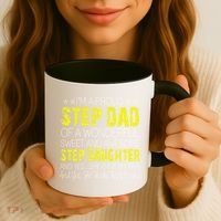 Proud Step Dad Father Day Gift For Stepdad From Stepdaughter Gift Coffee Mug thumb 3