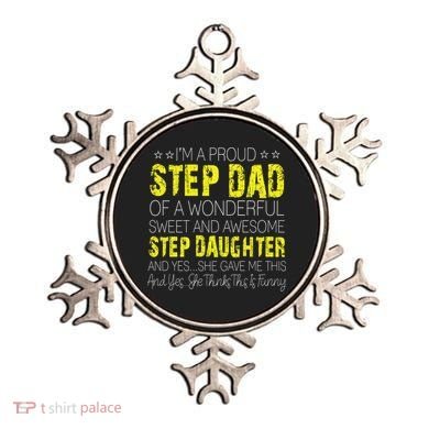 Proud Step Dad Father Day Gift For Stepdad From Stepdaughter Gift Ornament