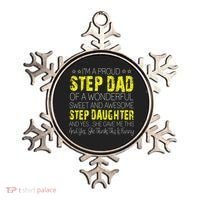 Proud Step Dad Father Day Gift For Stepdad From Stepdaughter Gift Ornament thumb 0