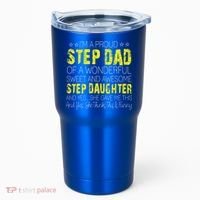 Proud Step Dad Father Day Gift For Stepdad From Stepdaughter Gift Tumbler thumb 0