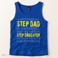 Proud Step Dad Father Day Gift For Stepdad From Stepdaughter Gift Tank Top thumb 2