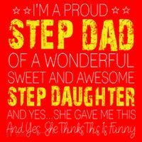 Proud Step Dad Father Day Gift For Stepdad From Stepdaughter Gift Santa Hat thumb 1