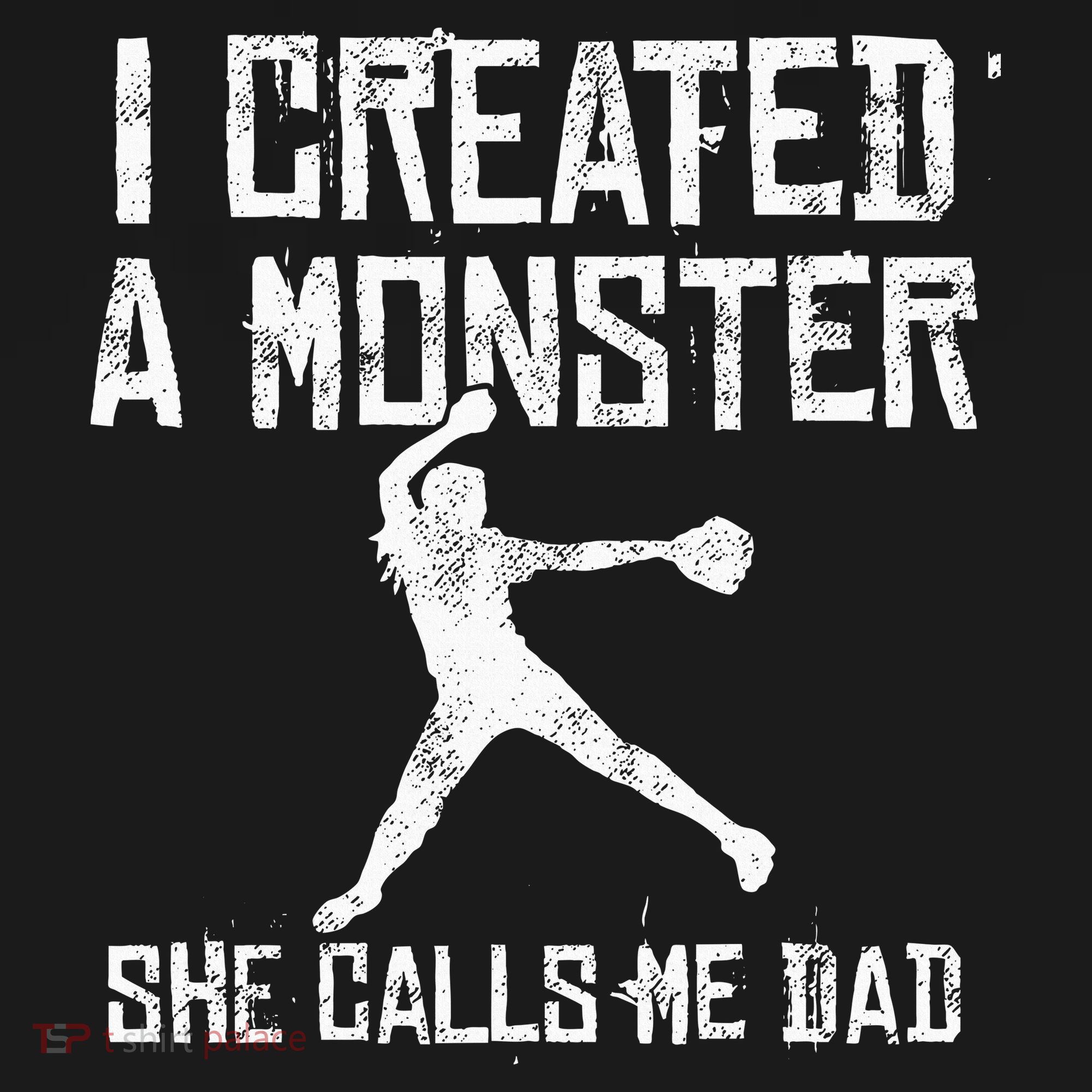 Proud Softball Dad I Created A Monster She Calls Me Dad Apron