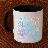 Proud Step Dad Father Day Gift For Stepdad From Stepdaughter Gift Coffee Mug thumb 2