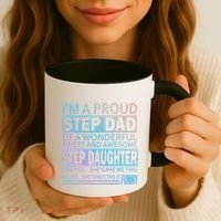 Proud Step Dad Father Day Gift For Stepdad From Stepdaughter Gift Coffee Mug thumb 3