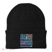Proud Step Dad Father Day Gift For Stepdad From Stepdaughter Gift Beanie thumb 0